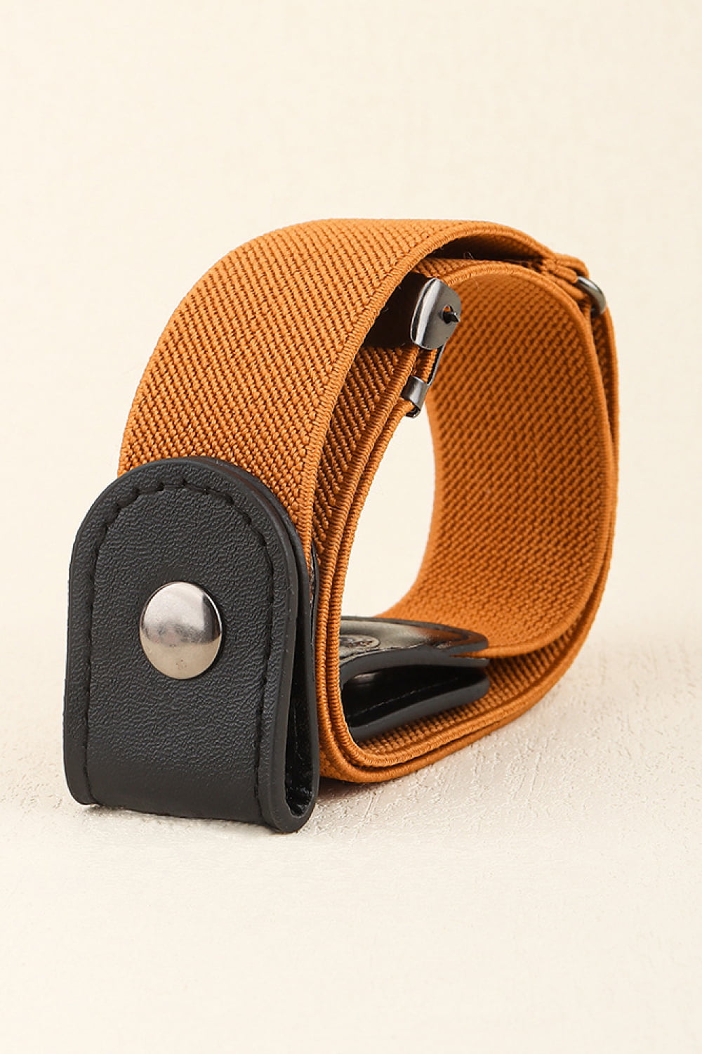 PU Elastic Snap Closure Belt